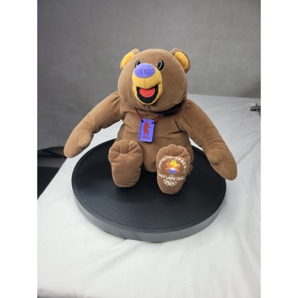 Tyco Toys Salt Lake 202 5 Plush Winter Olympic Mascots Coal Bear